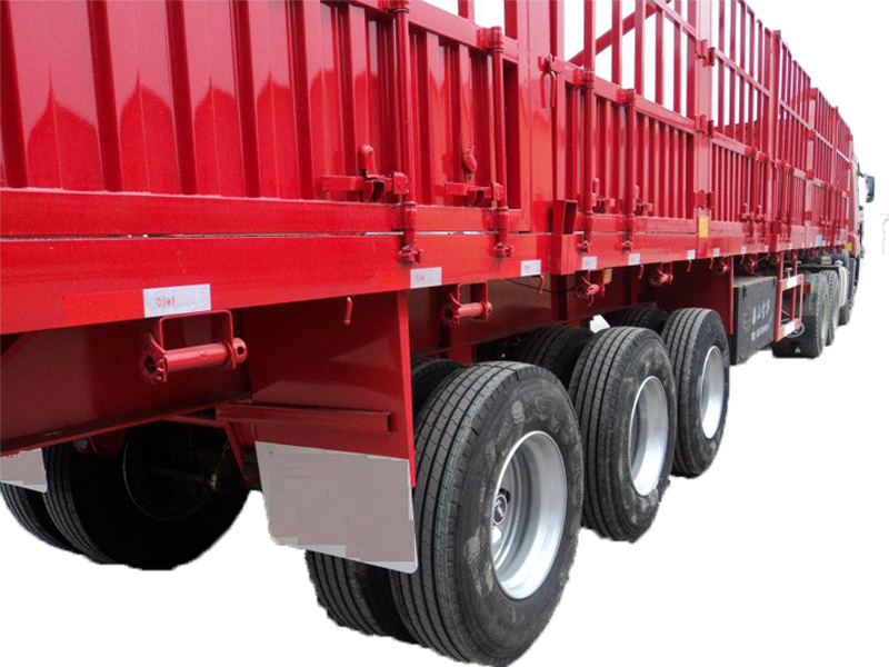 Dongfeng 3 Axle Lattice Cargo Trailer With Capacity 60-70T